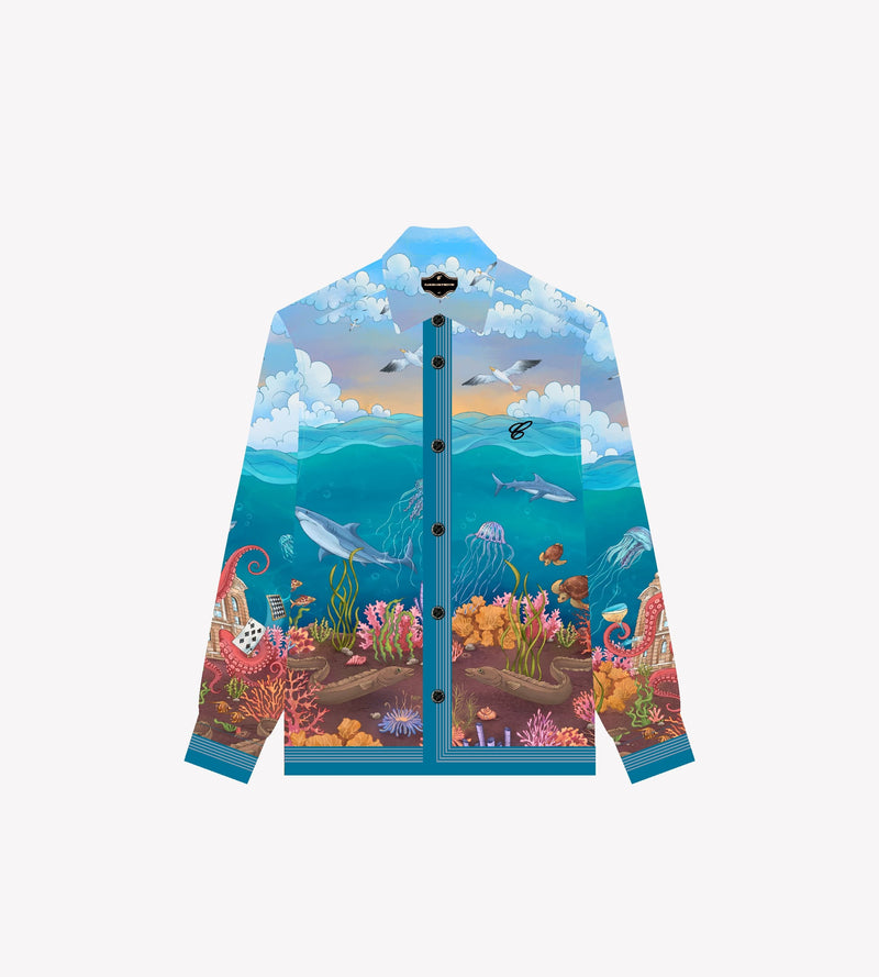 SILK SHIRT "OCEANOGRAPHIQUE”
