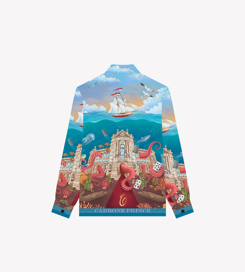 SILK SHIRT "OCEANOGRAPHIQUE”