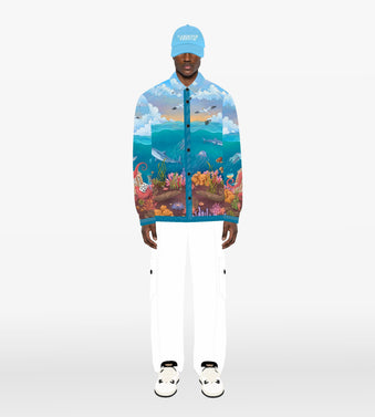 SILK SHIRT "OCEANOGRAPHIQUE”